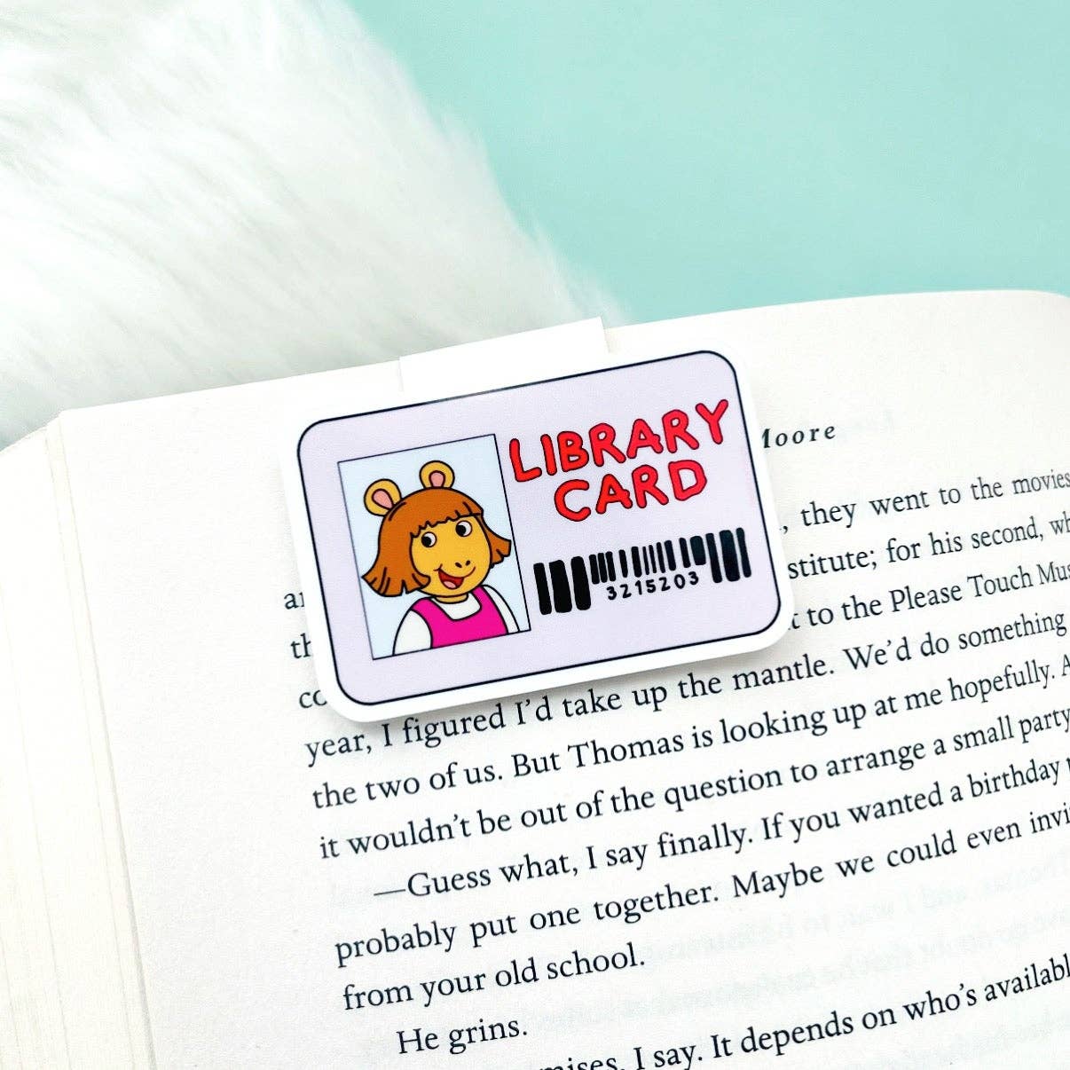 Little Sister Library Card Magnetic Bookmark