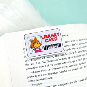 Little Sister Library Card Magnetic Bookmark