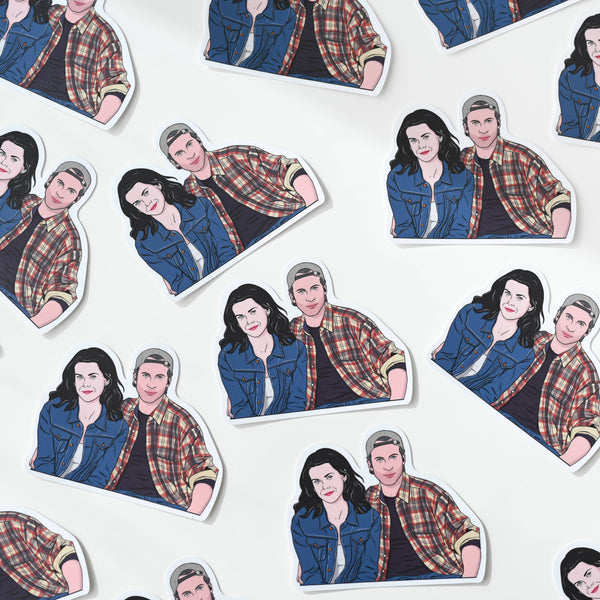 Luke and Lorelei Gilmore Sticker