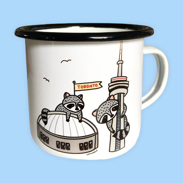 Raccoon City Enamel Mug