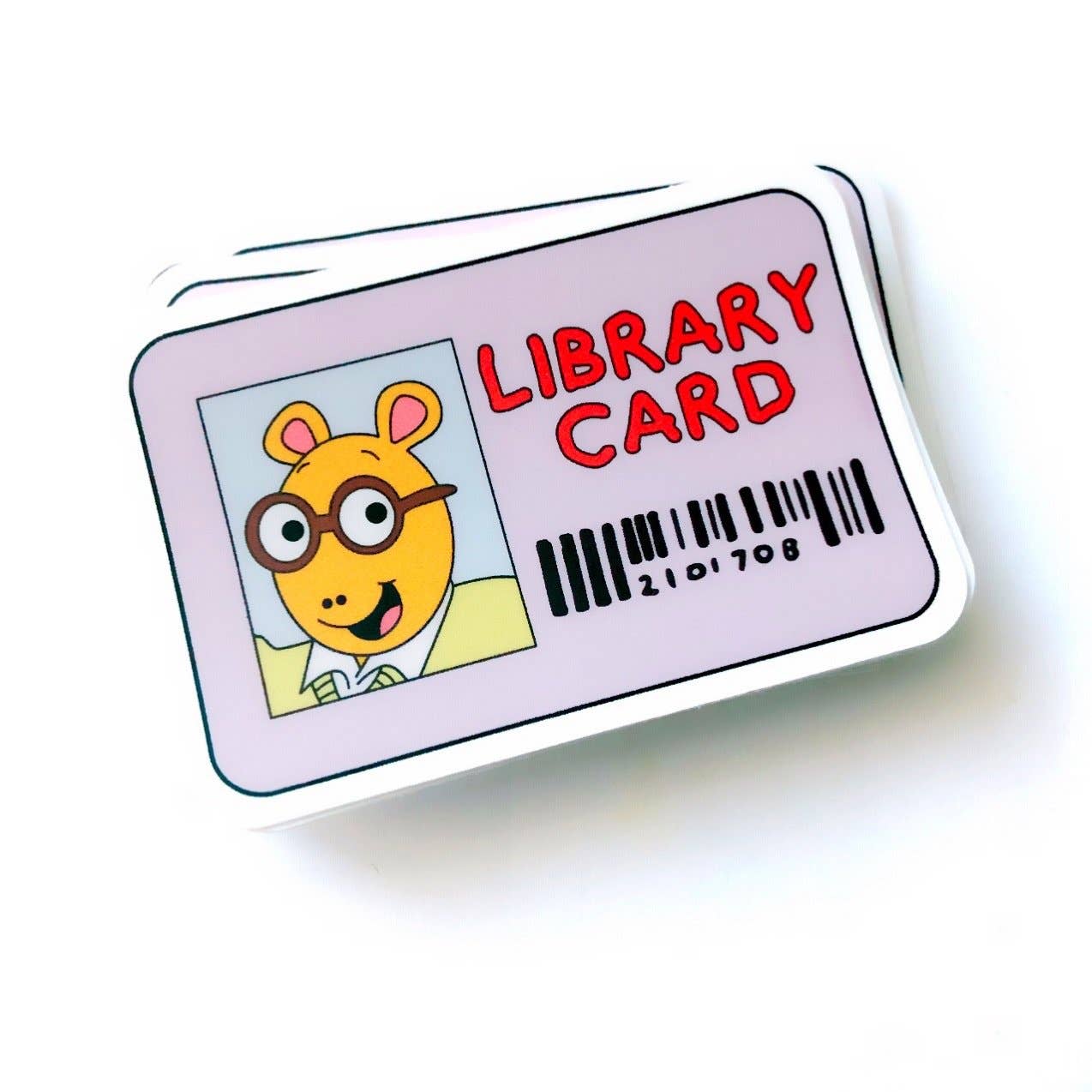 Arthur Library Card Sticker