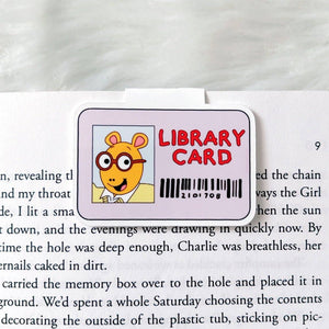 Library Card Magnetic Bookmark