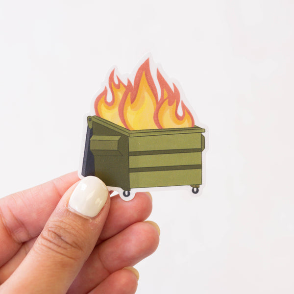 Dumpster Fire Sticker